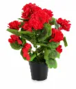 Pelargonia punainen tekokukka ruukussa 33 cm