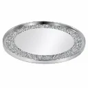 koristelautanen 30 cm – Hopeinen peilipintainen sisustustarjotin 4 Living Collection