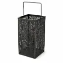 Metsän lumous -lyhty 34,5 cm musta