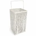 Metsän lumous -lyhty valkoinen 27 cm