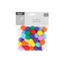 Pompom-pallot 50 kpl – monivärinen