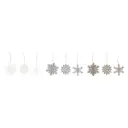 Glitterlumihiutale oksakoriste 10 cm – Winteria