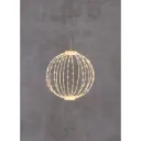 LED-valopallo 30 cm – 160 LED, lämmin valkoinen – Finnlumor