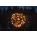 Finnlumor LED-valopallo 40 cm – 480 micro-LED, meripihka