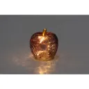 Lasiomena Ruskea LED-valoilla 8 cm – Finnlumor