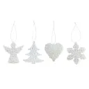 Helmipintainen lumikideoksakoriste 10 cm, – Winteria
