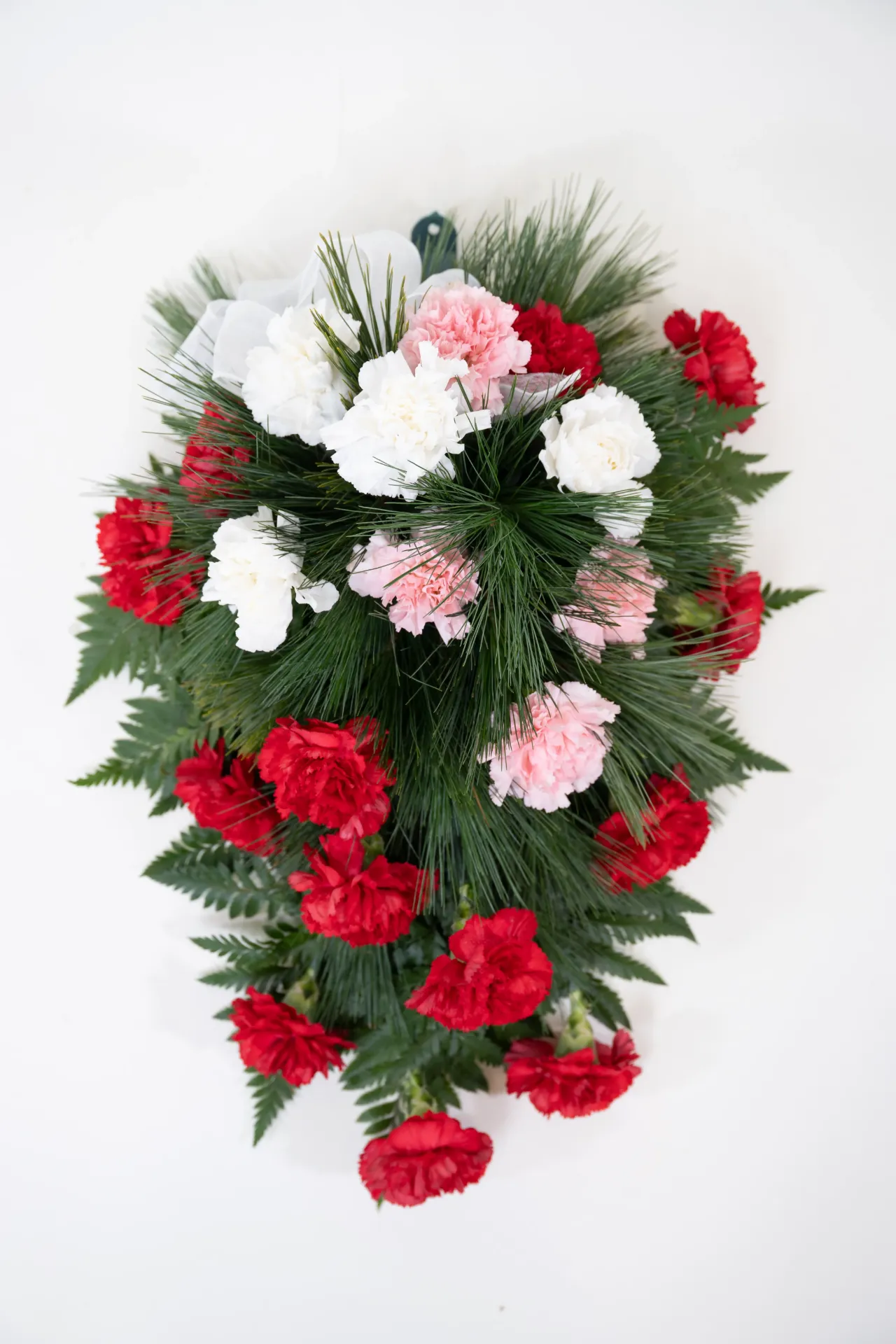 Hautavihko Muisto – punavalkoinen