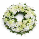 Kukkaseppele Muisto – valko-vihreä