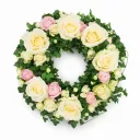 Kukkaseppele Muisto – valkoinen roosalla