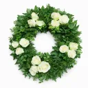 Havuseppele Muisto – valkoinen