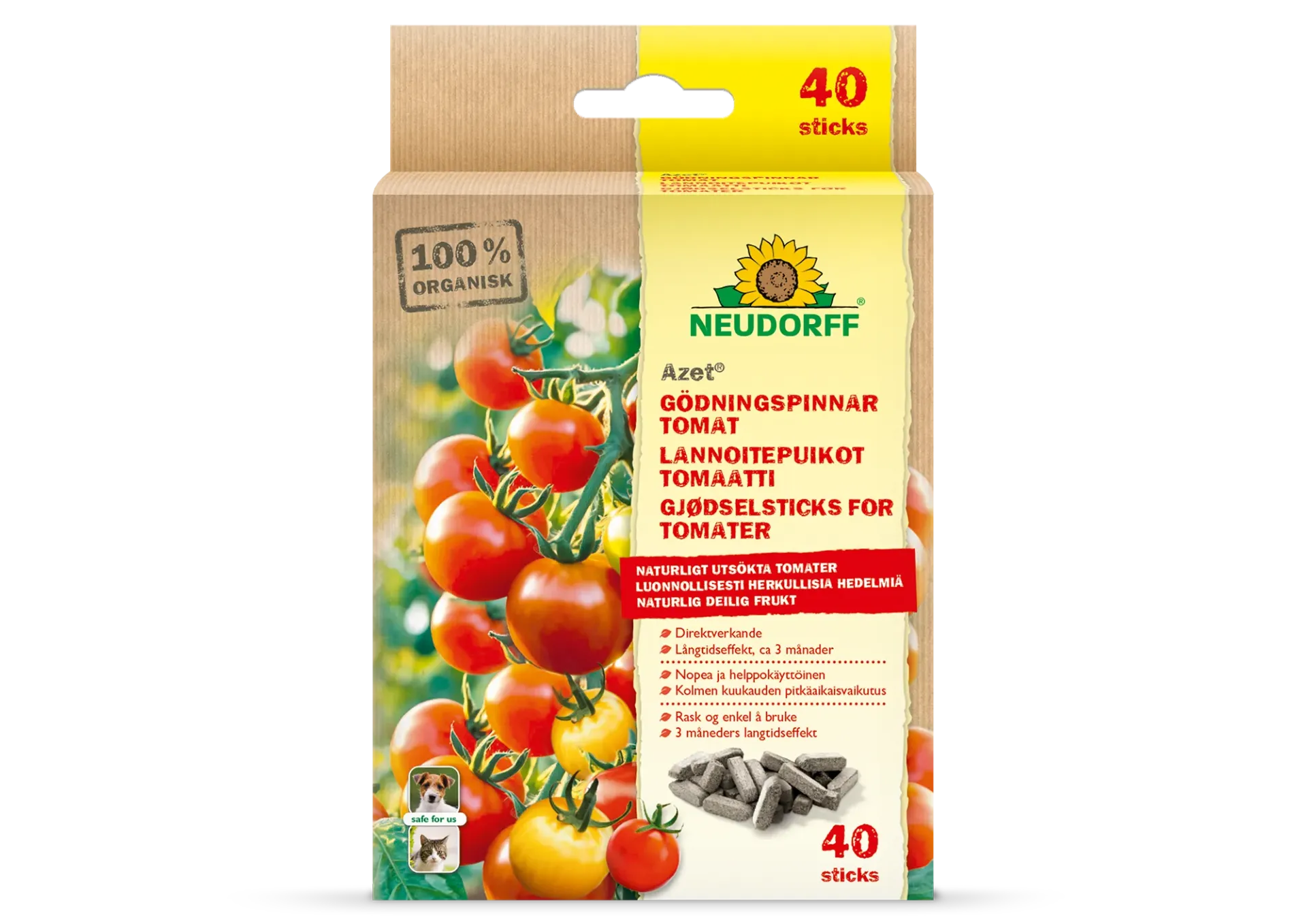 Neudorff Azet® Lannoitepuikot Tomaatti 40 kpl